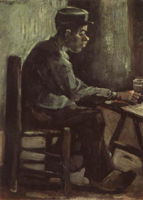 Vincent Van Gogh Peasant Sitting at a Table (nn04)